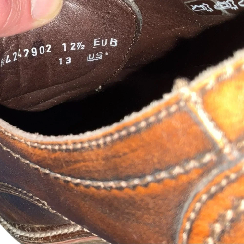 🔥 Mephisto Waino Men’s Size 13‎ | Patina Brown Leather Oxfords 👞